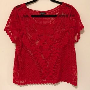 Red Lace Shirt